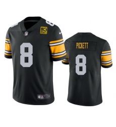 Men Pittsburgh Steelers 8 Kenny Pickett Black 2023 50th Anniversary Vapor Untouchable Limited Jersey