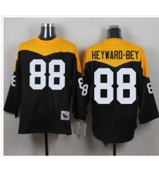 Mitchell And Ness 1967 Pittsburgh Steelers 88 Darrius Heyward Bey Black Yelllow Throwback Men 27s S