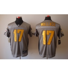 Nike Pittsburgh Steelers 17 Mike Wallace Grey Elite Shadow NFL Jersey