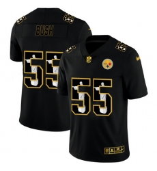 Steelers 55 Devin Bush Black Jesus Faith Edition Limited Jersey