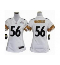 Nike Women NFL Pittsburgh Steelers #56 Lamarr Woodley white Jerseys