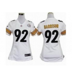 Nike Women NFL Pittsburgh Steelers #92 James Harrison white Jerseys