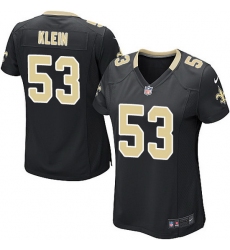 Womens Nike Steelers #53 A.J. Klein Black Elite Jersey