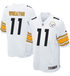 Nike Steelers #11 Markus Wheaton White Youth Stitched NFL Elite Jersey