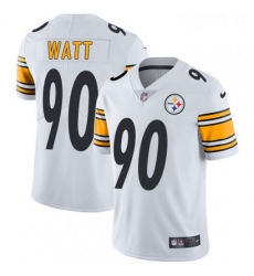 Youth Nike Pittsburgh Steelers 90 T J Watt White Vapor Untouchable Limited Player NFL Jersey