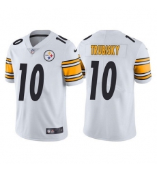 Youth Pittsburgh Steelers 10 Mitchell Trubisk White Vapor Untouchable Limited Stitched Jersey