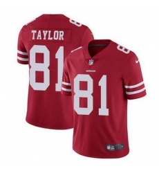 Men San Francisco 49ers 81 Trent Sherfield Red Vapor Limited Jersey