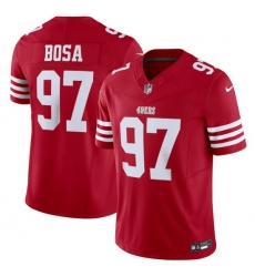 Men San Francisco 49ers 97 Nick Bosa Red 2023 F U S E  Vapor Untouchable Limited Stitched Football Jersey