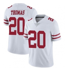 Men Sanfrancisco 49ers #20 Ambry Thomas White Vapor Limited Jersey