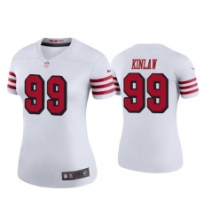 Women 49ers 99 Javon kinlaw Women Rush Jersey White