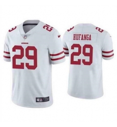 Women NFL San Francisco 49ers 29 Talanoa Hufanga White Vapor Untouchable Limited Stitched Jersey