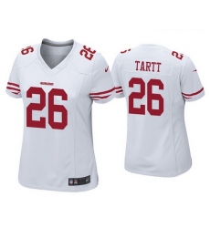 Women San Francisco 49ers 26 Jaquiski Tartt White Jersey