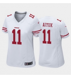 women brandon aiyuk san francisco 49ers white game jersey 