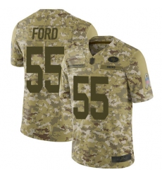 49ers 55 Dee Ford Camo Youth Stitched Football Limited 2018 Salute to Service Jersey