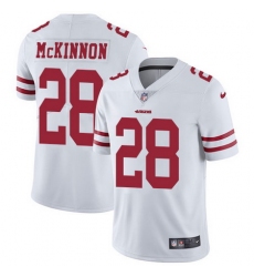 Nike 49ers #28 Jerick McKinnon White Youth Stitched NFL Vapor Untouchable Limited Jersey