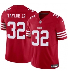 Youth San Francisco 49ers 32 Patrick Taylor Jr Red 2024 F U S E  Vapor Untouchable Limited Stitched Football Jersey