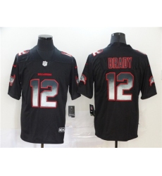 Buccaneers 12 Tom Brady Black Arch Smoke Vapor Untouchable Limited Jersey