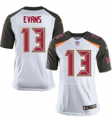 Mens Nike Tampa Bay Buccaneers 13 Mike Evans Elite White NFL Jersey