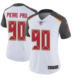 Nike Buccaneers #90 Jason Pierre Paul White Womens Stitched NFL Vapor Untouchable Limited Jersey