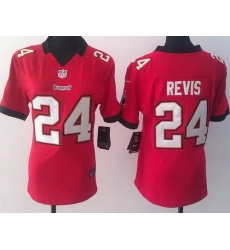 Women Nike Tampa Bay Buccaneers 24 Darrelle Revis Red NFL Football Jerseys