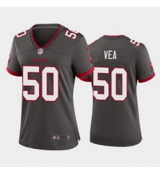 Women Nike Tampa Bay Buccaneers 50 Vita Vea Pewter Alternate Vapor Limited Jersey