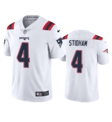 New England Patriots 4 Jarrett Stidham Men Nike White 2020 Vapor Limited Jersey