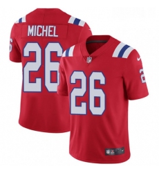 Youth Nike New England Patriots 26 Sony Michel Red Alternate Vapor Untouchable Limited Player NFL Jersey