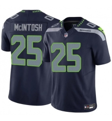 Men Seattle Seahawks 25 Kenny McIntosh Navy 2024 F U S E Vapor Limited Stitched Football Jersey