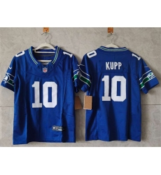Youth Seattle Seahawks 10 Cooper Kupp Royal 2024 F U S E Throwback Vapor Limited Stitched Football Jersey
