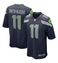 Youth Seattle Seahawks 11 Jaxon Smith Njigba Navy 2023 Draft Stitched Game Jersey