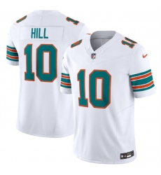 Men Miami Dolphins 10 Tyreek Hill White 2023 F U S E Alternate Vapor Limited Stitched Football Jersey