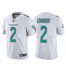 Men Miami Dolphins 2 Chase Edmonds White Vapor Untouchable Limited Stitched Football Jersey