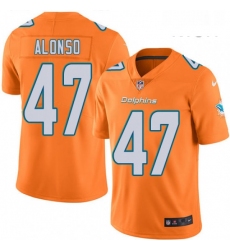 Mens Nike Miami Dolphins 47 Kiko Alonso Limited Orange Rush Vapor Untouchable NFL Jersey