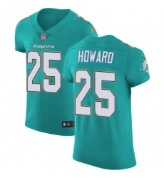 Nike Dolphins #25 Xavien Howard Aqua Green Team Color Mens Stitched NFL Vapor Untouchable Elite Jersey