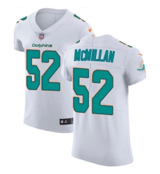 Nike Dolphins #52 Raekwon McMillan White Mens Stitched NFL Vapor Untouchable Elite Jersey