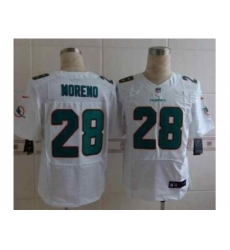 Nike Miami Dolphins 28 Knowshon Moreno White Elite NFL Jersey