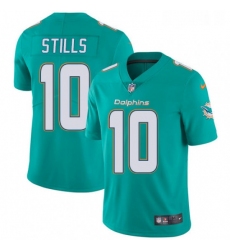 Youth Nike Miami Dolphins 10 Kenny Stills Aqua Green Team Color Vapor Untouchable Limited Player NFL Jersey