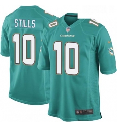 Youth Nike Miami Dolphins 10 Kenny Stills Game Aqua Green Team Color NFL Jersey