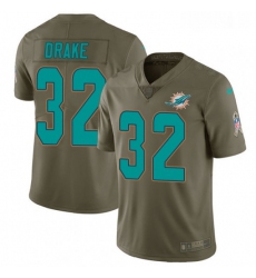 Youth Nike Miami Dolphins 32 Kenyan Drake Limited Olive 2017 Salute to Service NFL Jersey