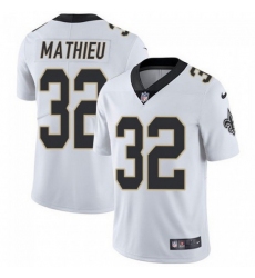 Men New Orleans Saints 32 Tyrann Mathieu White Vapor Limited Stitched Jersey