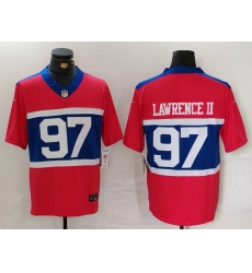 Men New York Giants 97 Dexter Lawrence II Century Red Alternate Vapor F U S E  Limited Stitched Football Jersey