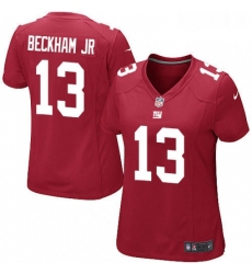 Womens Nike New York Giants 13 Odell Beckham Jr Game Red Alternate NFL Jersey