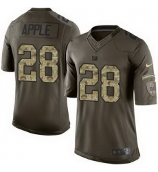 Nike Giants #28 Eli Apple Green Youth Stitched NFL Limited Salute to Service Jersey 8643 97139