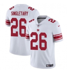 Youth New York Giants 26 Devin Singletary White Vapor Untouchable Limited Stitched Jersey