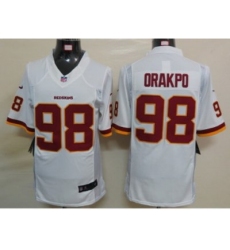 Nike NEW Washington Redskins #98 Brian Orakpo White Jerseys(Limited)