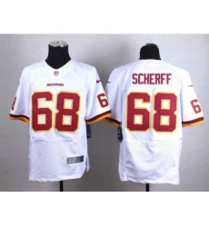 nike nfl jerseys washington redskins 68 scherff white[Elite]