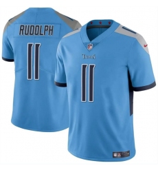 Men Tennessee Titans 11 Mason Rudolph Blue Vapor Limited Stitched Football Jersey