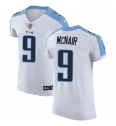 Mens Nike Tennessee Titans 9 Steve McNair White Vapor Untouchable Elite Player NFL Jersey