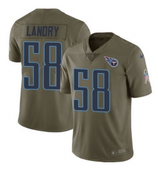 Nike Titans #58 Harold Landry Olive Youth Stitched NFL Limited 2017 Salute to Service Jersey