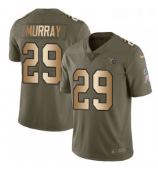 Youth Nike Tennessee Titans 29 DeMarco Murray Limited OliveGold 2017 Salute to Service NFL Jersey